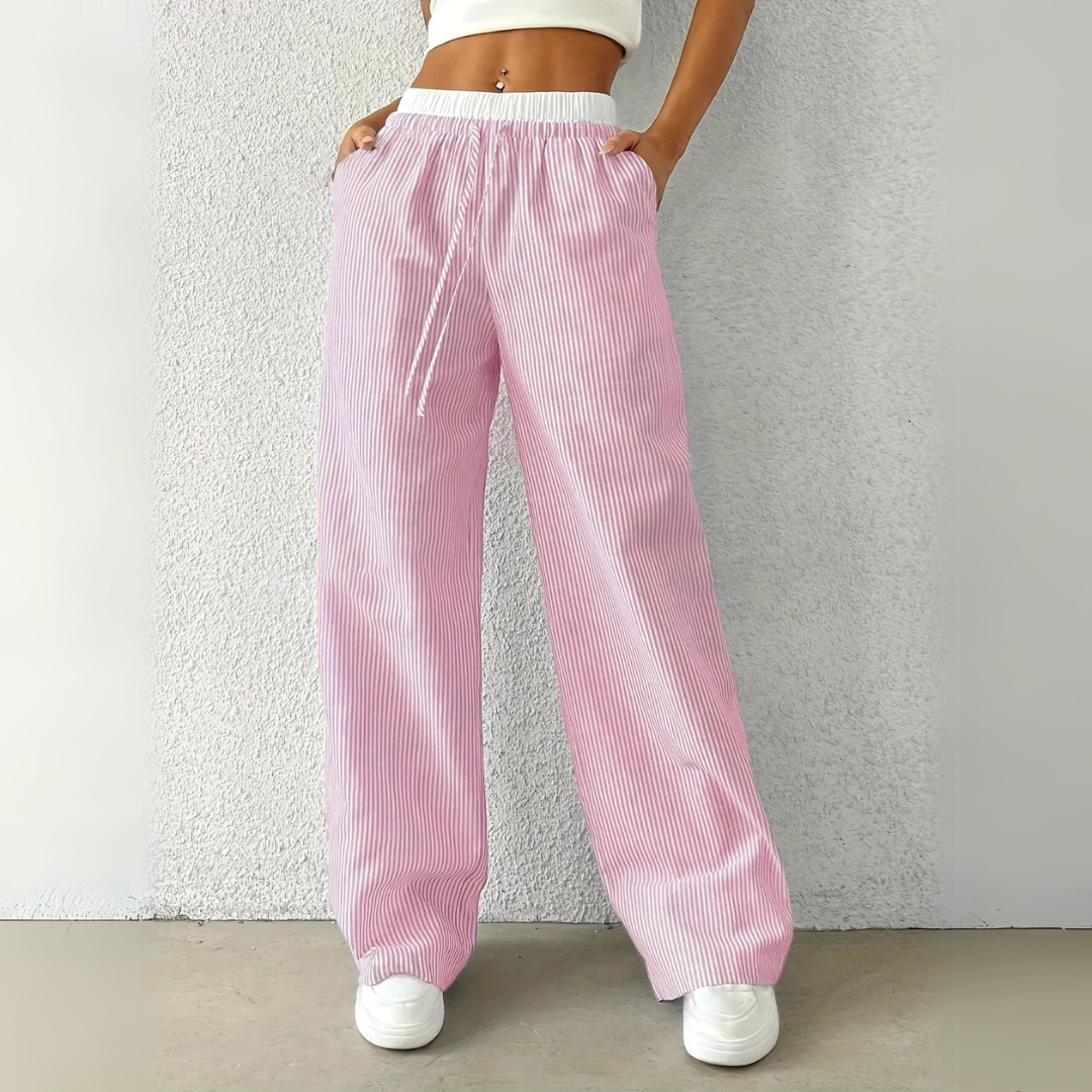 Variant image for Damesbroek met Strepen voor Zomerstijl-13