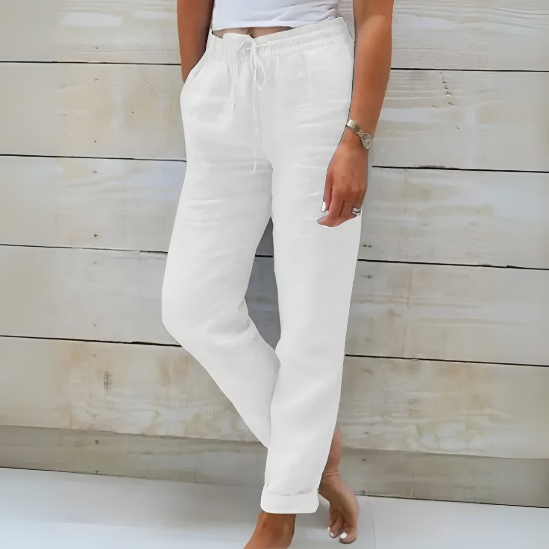Variant image for Groene Dames Broek - Comfortabel en Flatterend - Zomerbroek-19