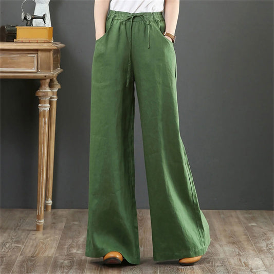 Hoge Taille Wijde Pijpen Broek