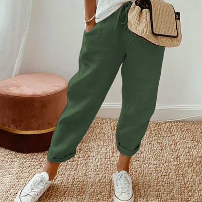 Variant image for Damesbroek Lichte Springbroek met Elastische Band-25