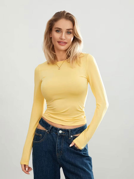 Korte mouwen T-shirt met ronde hals