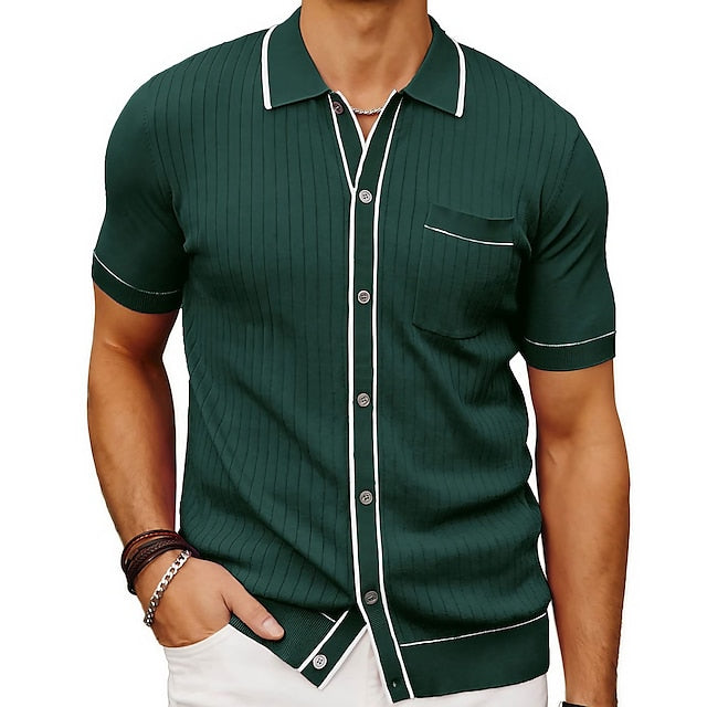 Heren Poloshirt - Elegant - Ademend - Zomer - Comfortabele Pasvorm-3
