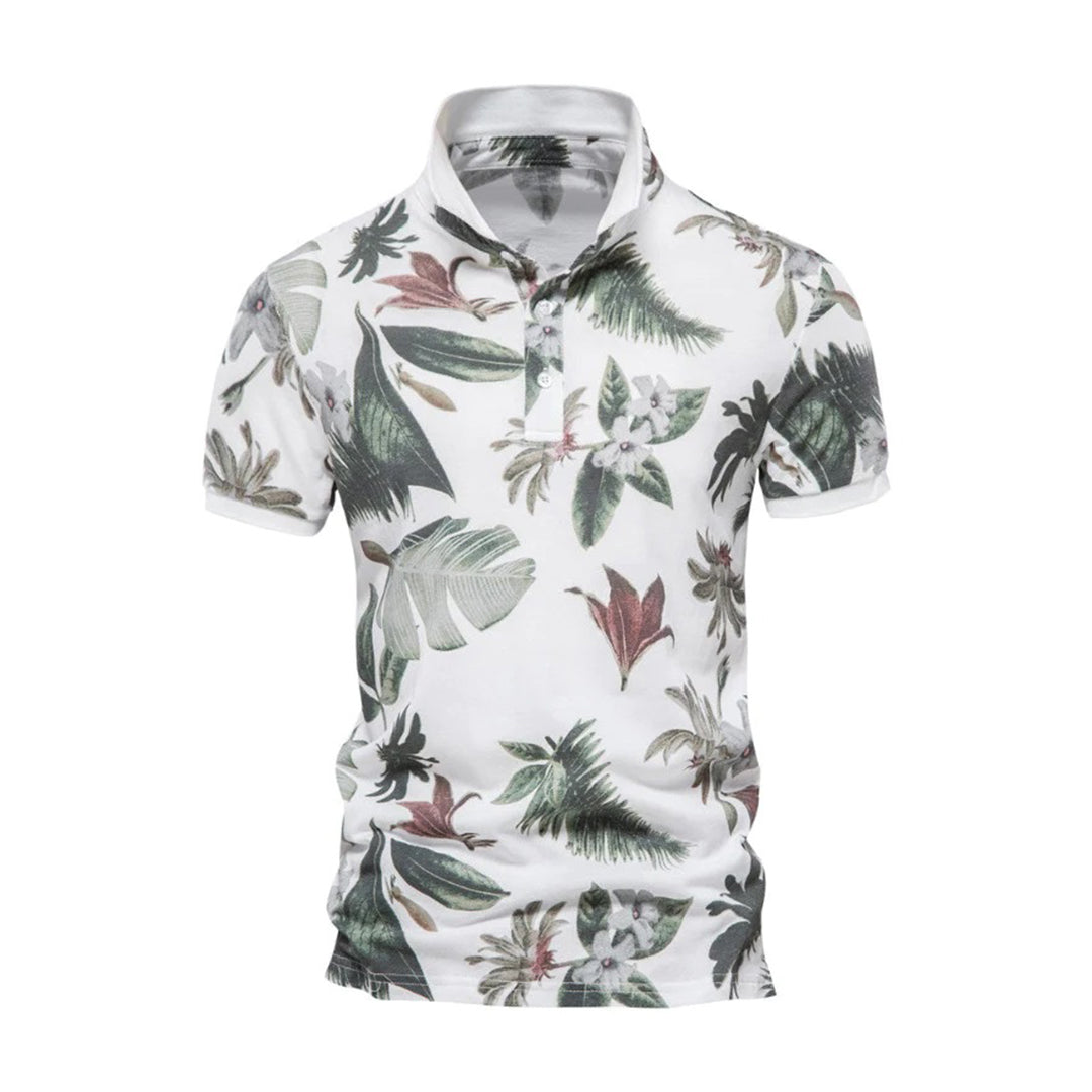 Heren Polo - Hawaii Geïnspireerd - Casual Elegantie - Ademend Poloshirt-1