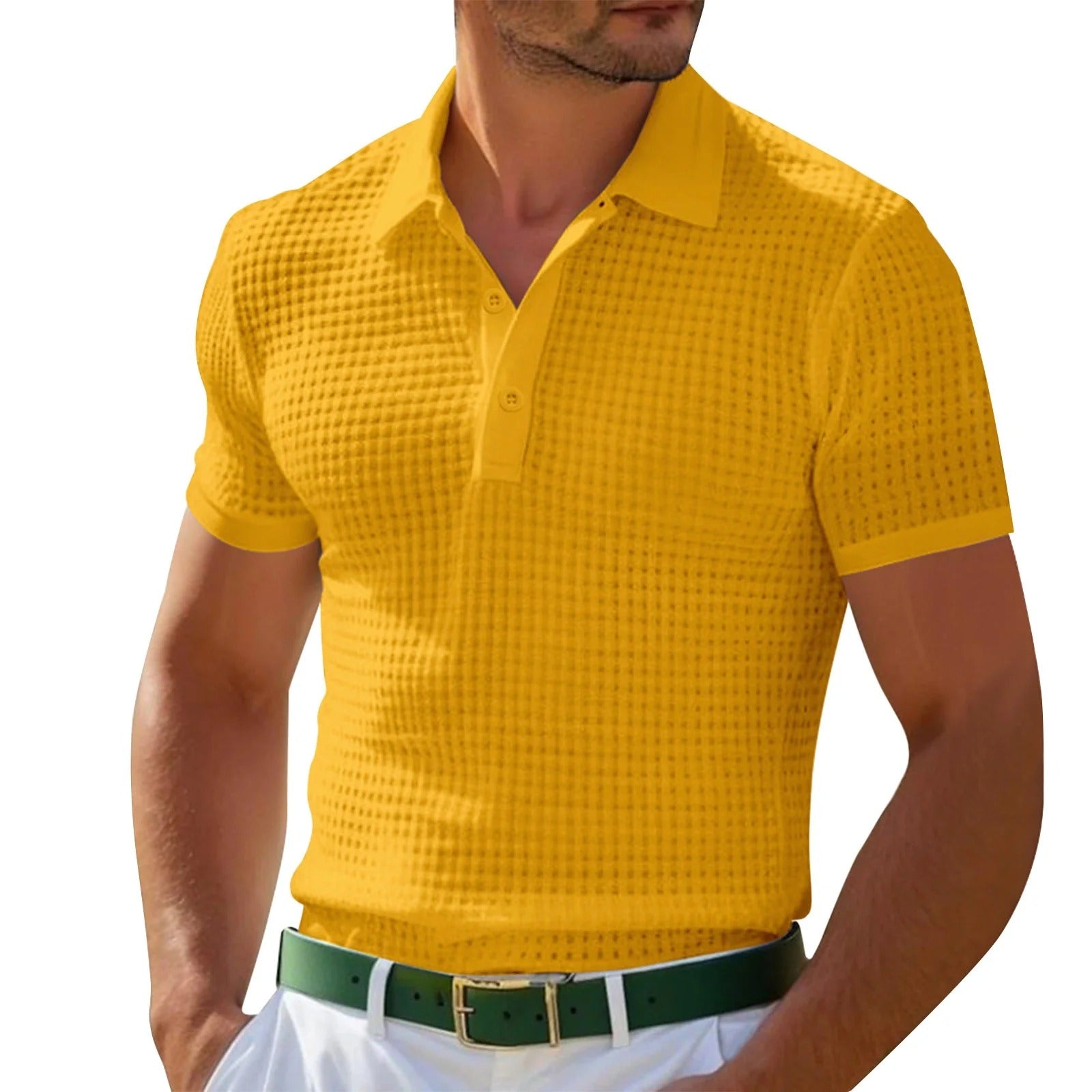 Heren Polo - Ademend Poloshirt - Zwarte Polo Lange Mouw - Comfortabel-4