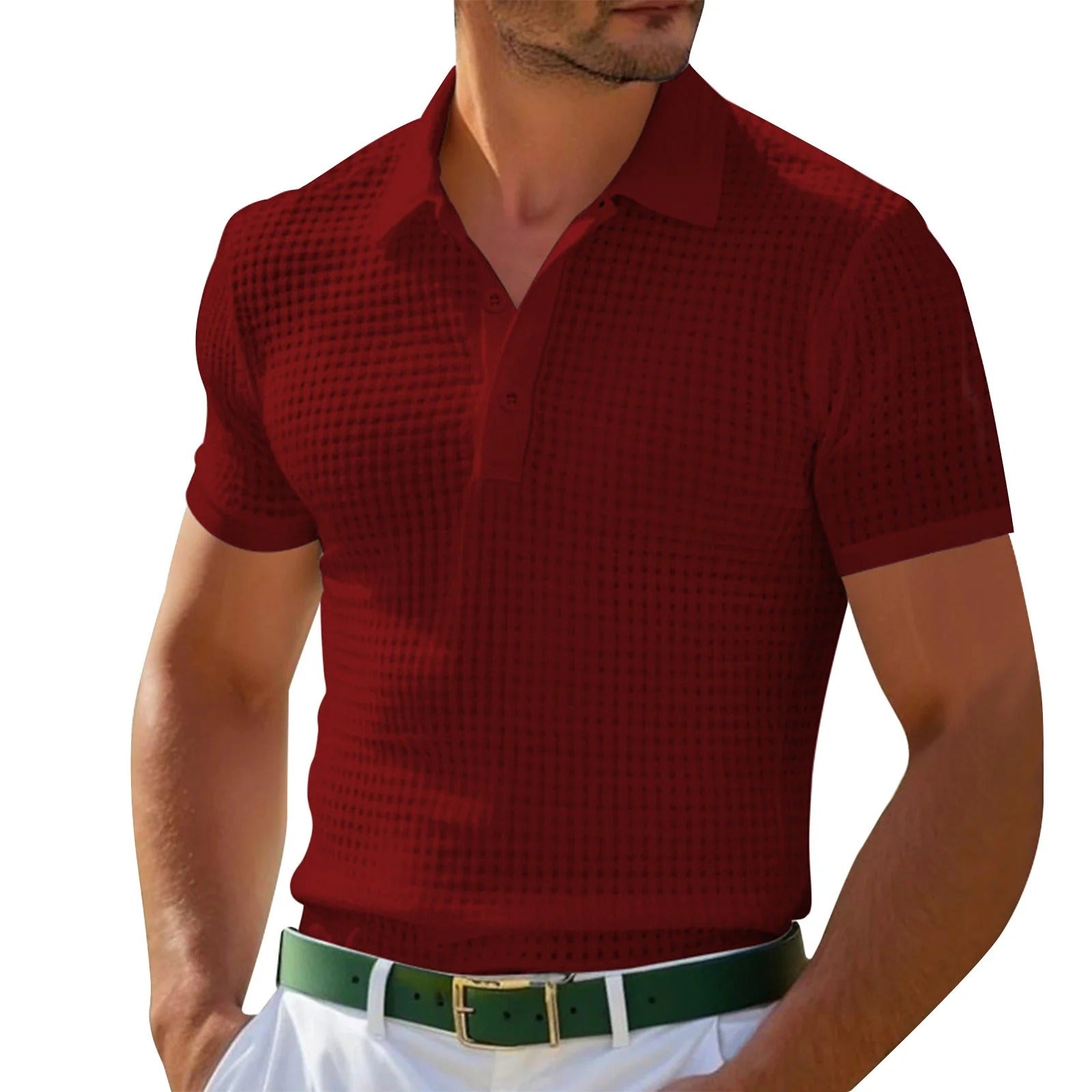 Heren Polo - Ademend Poloshirt - Zwarte Polo Lange Mouw - Comfortabel-6