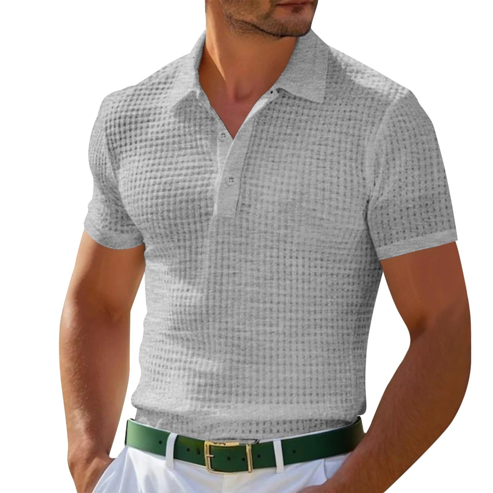Heren Polo - Ademend Poloshirt - Zwarte Polo Lange Mouw - Comfortabel-3