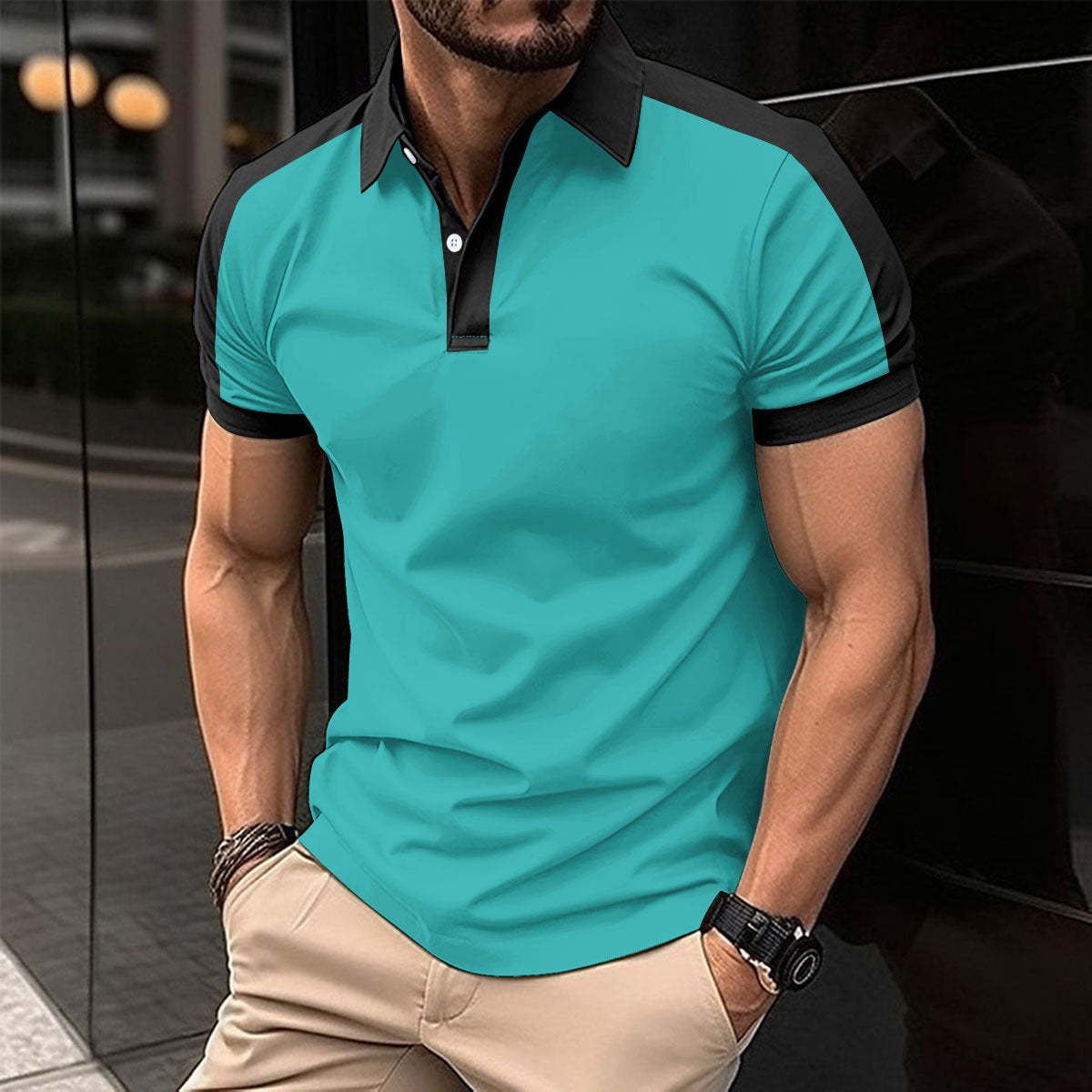 Heren Polo Shirt - Ademend - Tijdloos - Casual - Lange Mouw-1